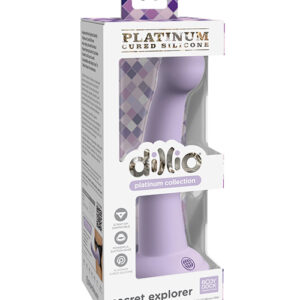 Shop Dillio Platinum 6" Secret Explorer Silicone Dildo - Purple online