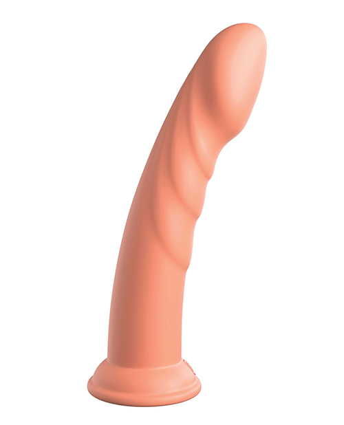Dillio Platinum 8" Super Eight Silicone Dildo - Peach for sale