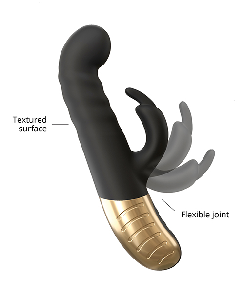 Buy Dorcel Dorcel G-Stormer Thrusting G Spot Rabbit - Black/Gold