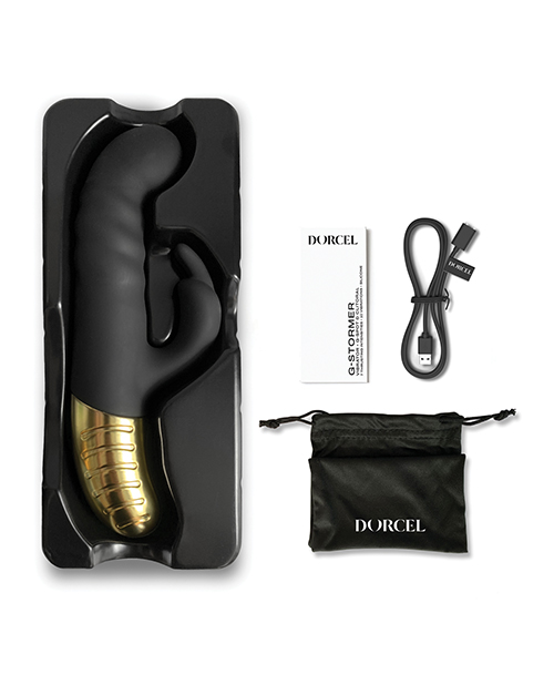Buy Dorcel G-Stormer Thrusting G Spot Rabbit - Black/Gold