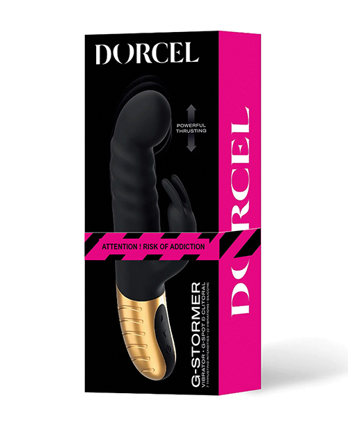 Shop Dorcel G-Stormer Thrusting G Spot Rabbit - Black/Gold online
