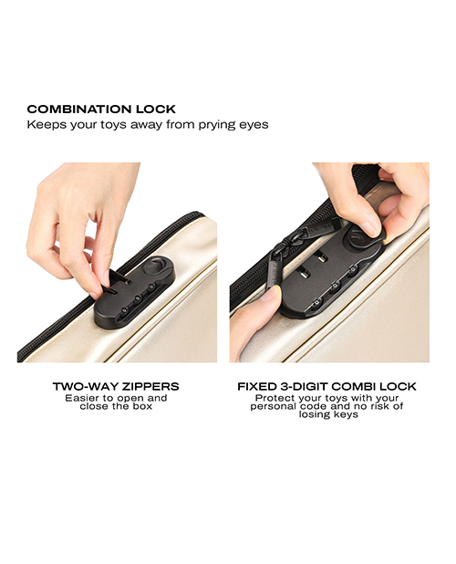 Shop Dorcel Lockable Discreet Box - Luxury Gold