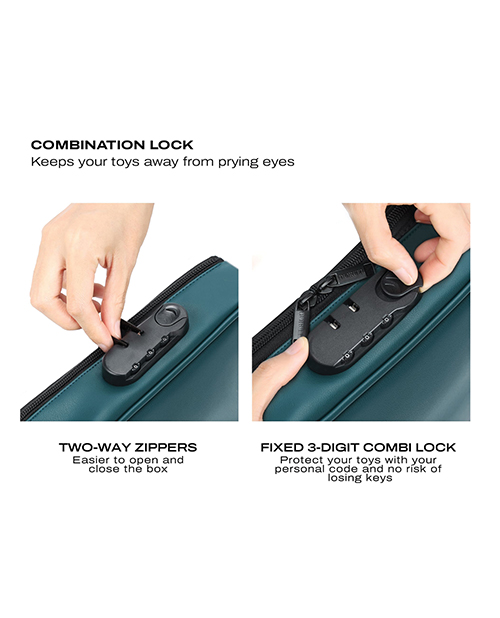 Shop Dorcel Lockable Discreet Box - Luxury Green
