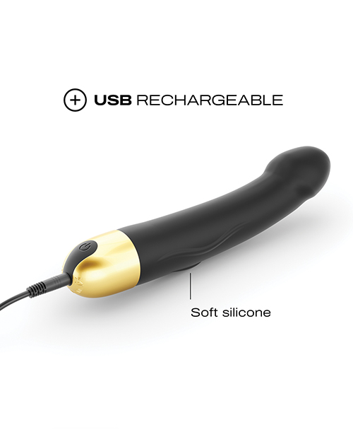 Buy Dorcel Dorcel Real Vibration M 8.6" Rechargeable Vibrator 2.0 - Black/Gold