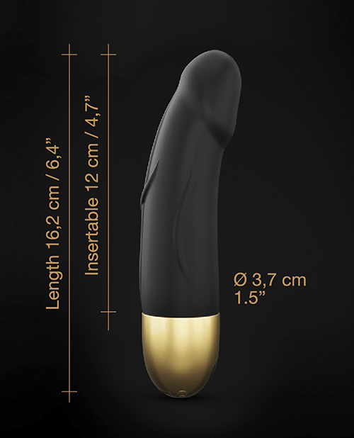 Shop Dorcel Real Vibration S 6" Rechargeable Vibrator 2.0 - Gold