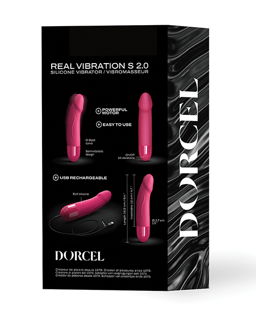 Buy Dorcel Real Vibration S 6" Rechargeable Vibrator - Pink