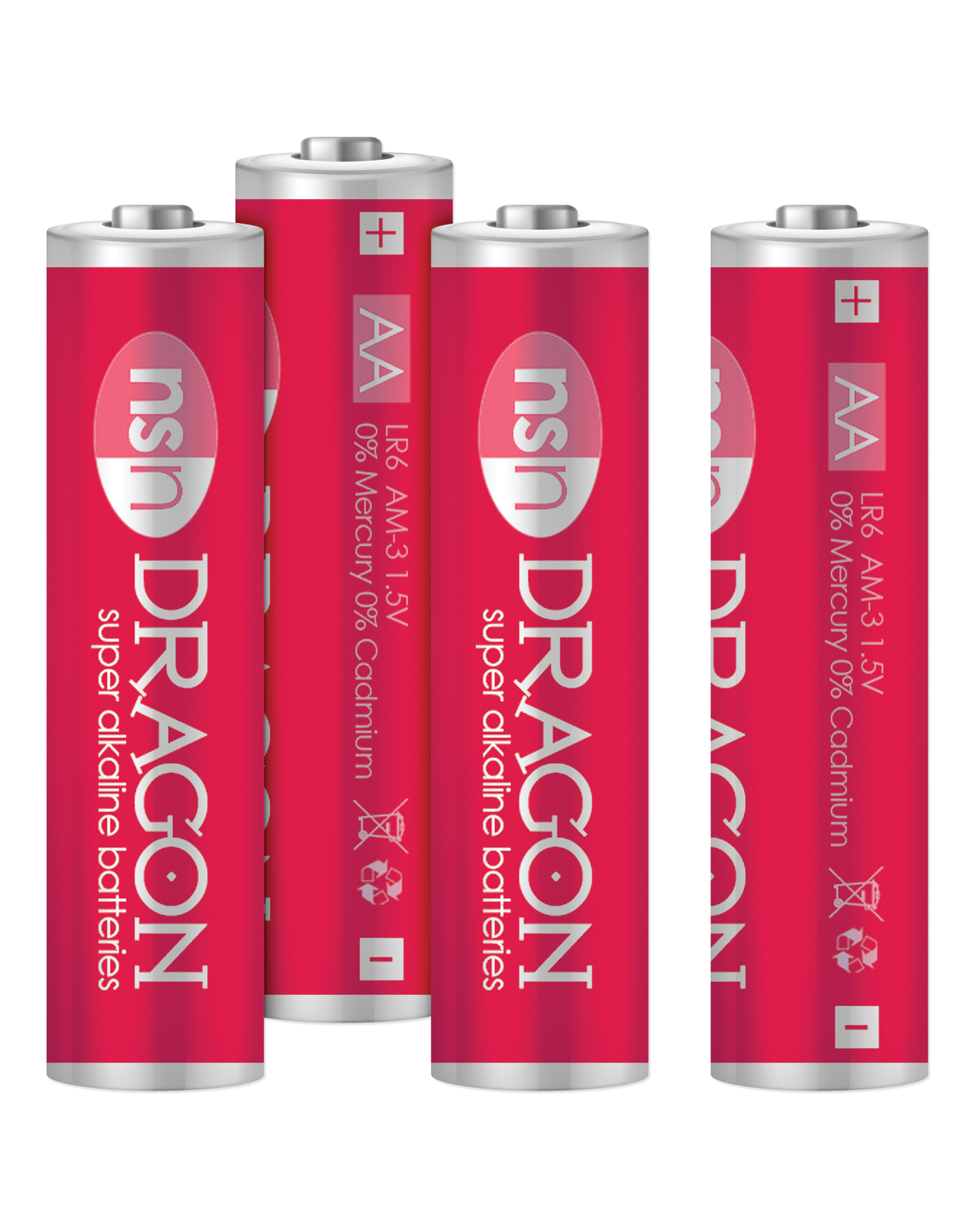 Order Dragon Alkaline Batteries - AA Pack of 4 online