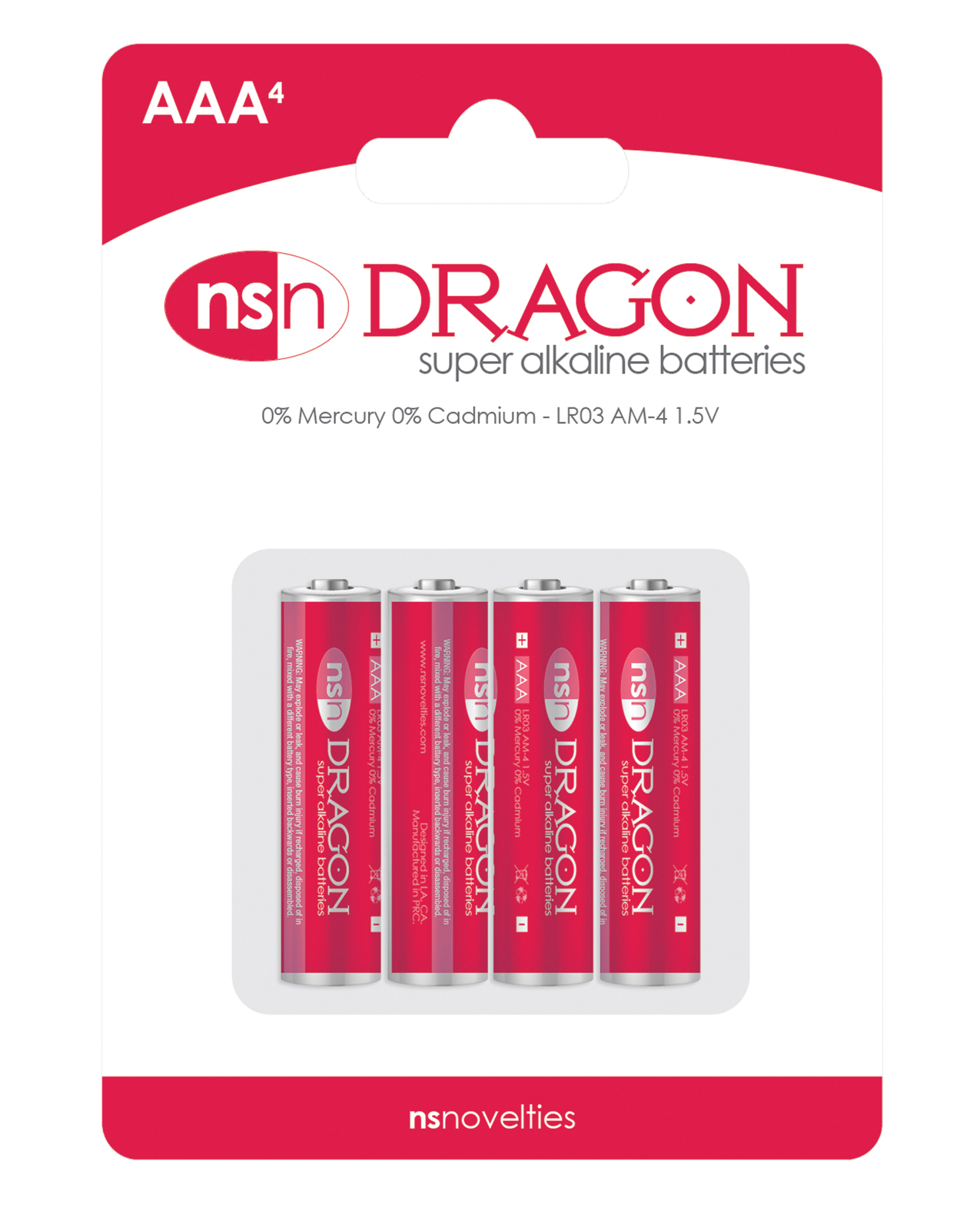 Shop Dragon Alkaline Batteries - AAA Pack of 4 online