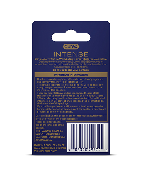 Durex Intense Nitrile Condoms - Pack of 3 for sale