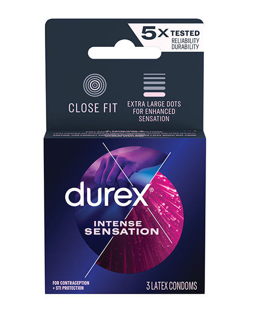 Shop Durex Intense Sensation Condoms - Box of 3 online