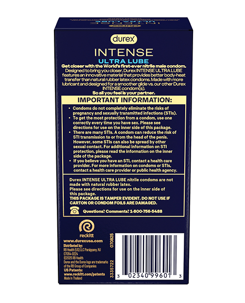 Order Durex Intense Ultra Lube Condoms - Box of 10 online