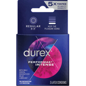 Shop Durex Performance Intense Condoms - Box of 3 online