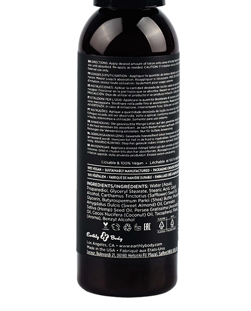 Order Earthly Body Hemp Seed by Night Edible Lotion - 2 oz Strawberry online