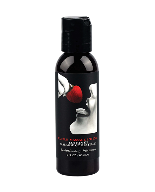 Shop Earthly Body Hemp Seed by Night Edible Lotion - 2 oz Strawberry online