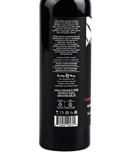 Order Earthly Body Hemp Seed by Night Edible Lotion - 8 oz Strawberry online