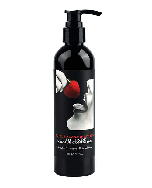 Shop Earthly Body Hemp Seed by Night Edible Lotion - 8 oz Strawberry online