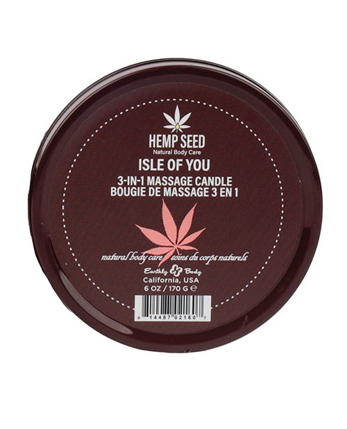 Order Earthly Body Suntouched Hemp Candle - 6 oz Round Tin Isle of You online