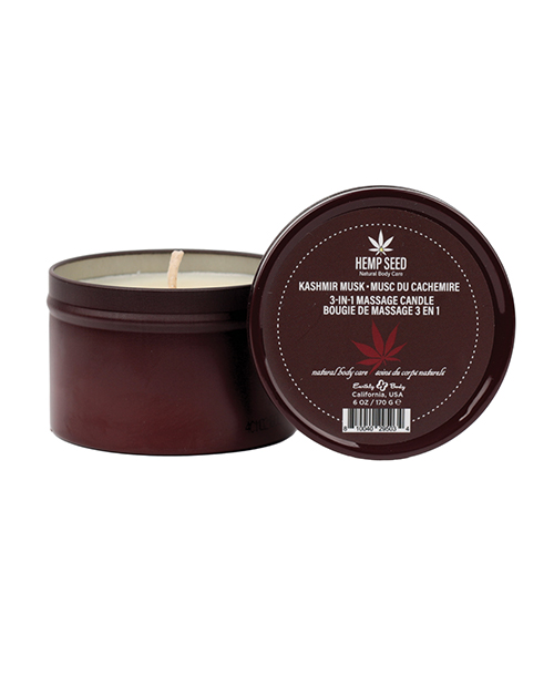 Shop Earthly Body Suntouched Hemp Candle - 6 oz Round Tin Kashmir Musk online
