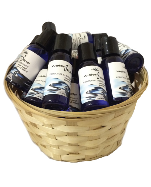 Shop Earthly Body Waterslide Personal Lubricant w/Carrageenan - 1 oz Bottles Basket of 30 online