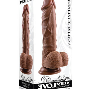 Shop Evolved 8" Realistic Dildo w/Balls - Dark online