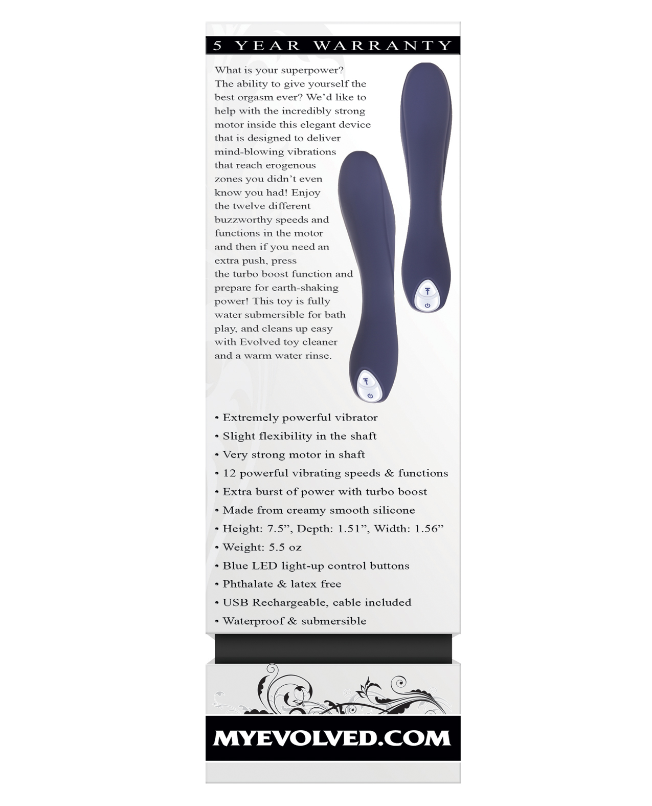 Order Evolved Coming Strong Vibrator - Blue online