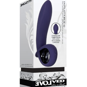 Shop Evolved Inflatable G Rechargeable Vibrator - Purple online