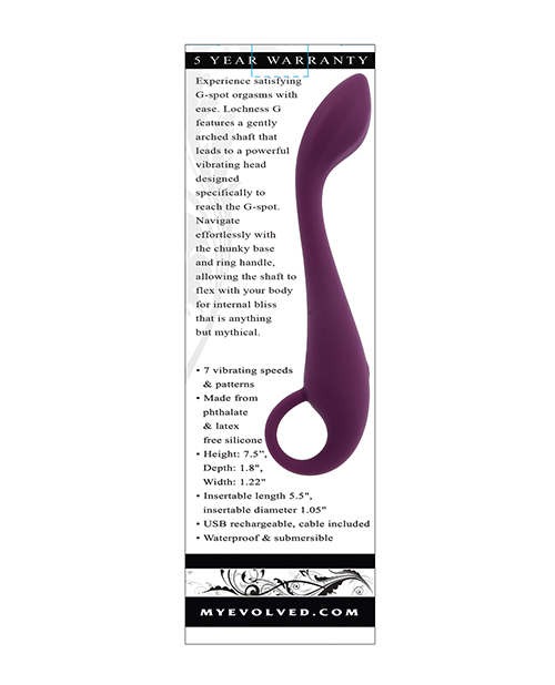Buy Evolved Lochness G G-Spot Vibe - Burgundy