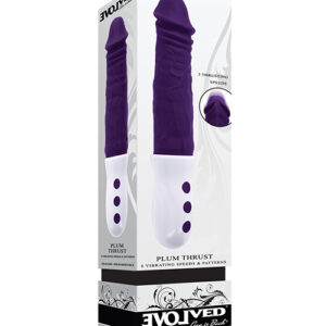Shop Evolved Plum Thrust Realistic Shaft Vibrator - Purple online