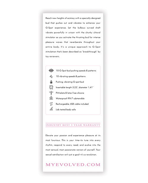 Buy Evolved Push the Button - Pink