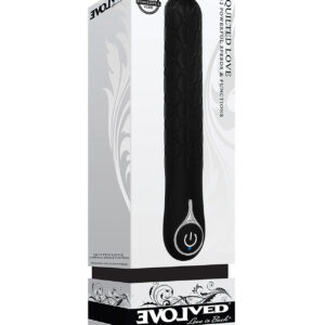 Shop Evolved Quilted Love Rechargeable Vibrator - Black online