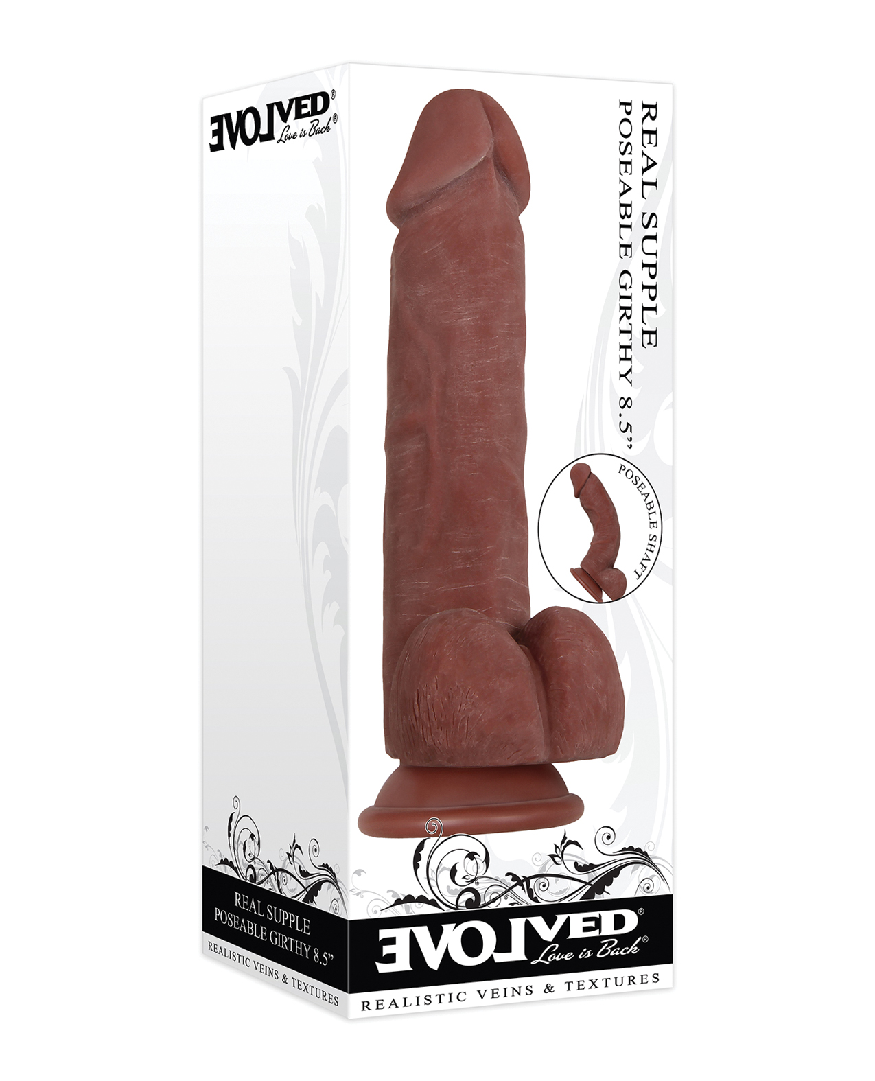 Shop Evolved Real Supple Poseable Girthy Dark 8.5 online