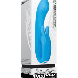 Shop Evolved Sea Breeze Bunny Rechargeable Dual Stim - Blue online