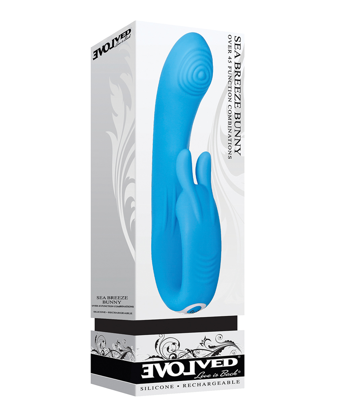 Shop Evolved Sea Breeze Bunny Rechargeable Dual Stim - Blue online