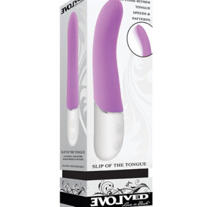 Shop Evolved Slip of the Tongue G-Spot Vibrator - Purple/White online
