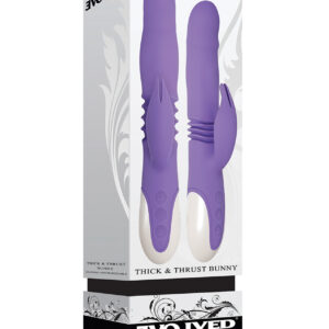Shop Evolved Thick & Thrust Bunny Dual Stim Rechargeable - Purple online