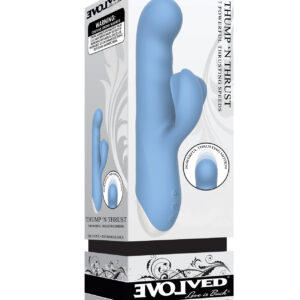 Shop Evolved Thump n Thrust Rechargeable Dual Stim - Blue online