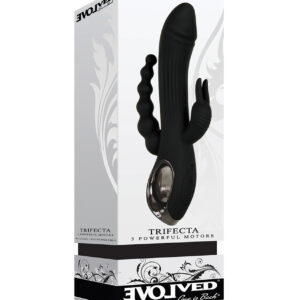 Shop Evolved Trifecta Triple Stim Rechargeable - Black online