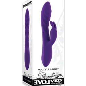 Shop Evolved Wavy Rabbit Vibrator - Purple online