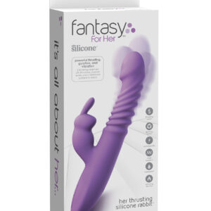 Shop Fantasy For Her Ultimate Thrusting Silicone Rabbit - Purple online