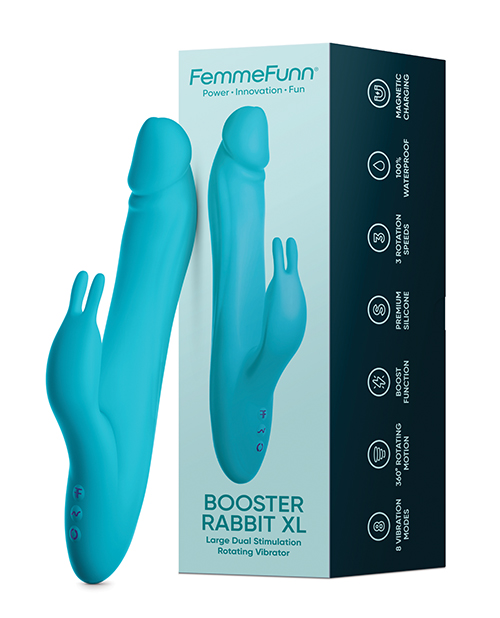 Shop Femme Funn Booster Rabbit XL - Turquoise online
