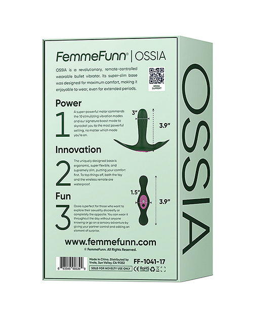 Shop Femme Funn Ossia Wearable Vibrator - Dark Green