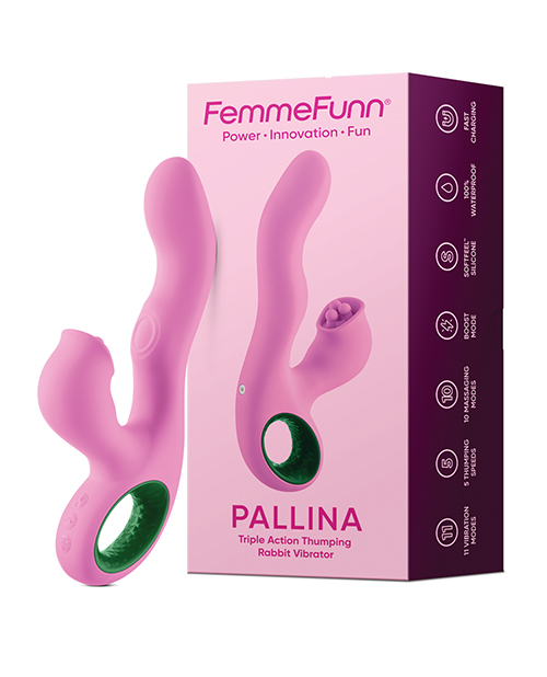 Shop Femme Funn Pallina Triple Action Rabbit - Pink online