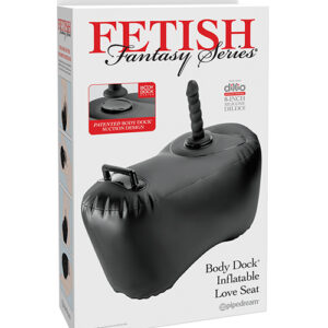 Shop Fetish Fantasy Series Body Dock Inflatable Love Seat - Black online