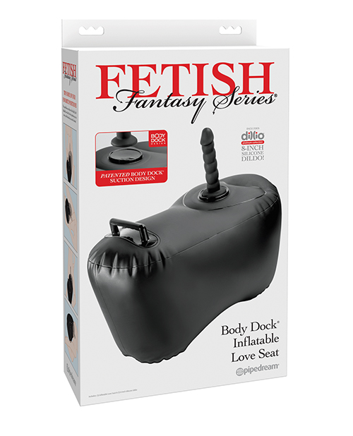 Shop Fetish Fantasy Series Body Dock Inflatable Love Seat - Black online