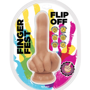 Shop Finger Fest Flip Off Dildo - Flesh online