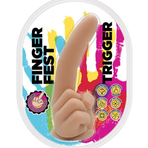Shop Finger Fest Trigger Dildo - Flesh online