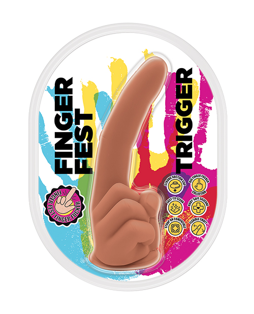 Shop Finger Fest Trigger Dildo - Tan online
