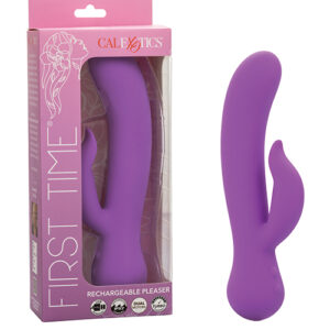 Shop First Time Rechargeable Pleaser Vibrator - Purple online