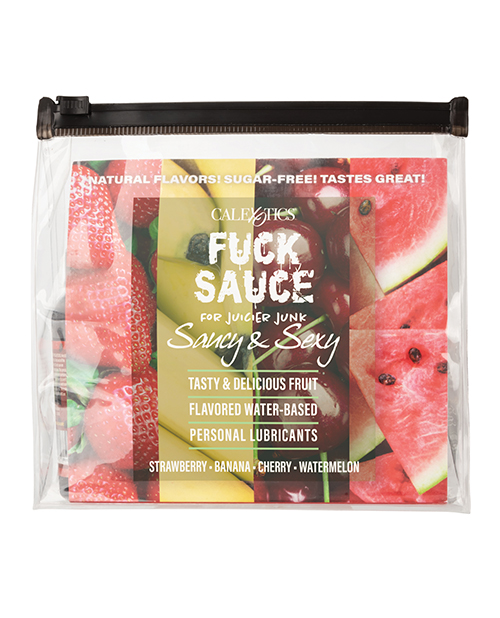 Order Fuck Sauce Flavored Water Based Personal Lubricant Variety 4 Pack - 2 oz Each online