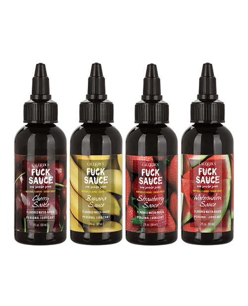 Fuck Sauce Flavored Water Based Personal Lubricant Variety 4 Pack - 2 oz Each for sale